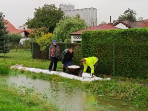 povodeň v obci